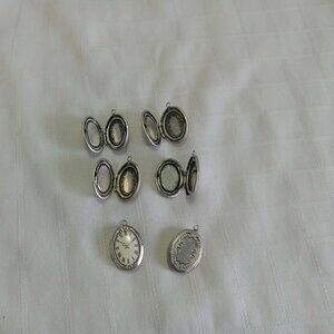 6 Vintage Clock Lockets